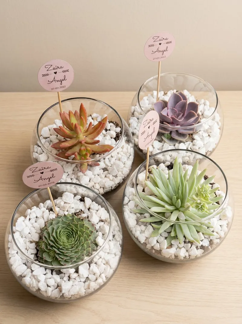 Terrario Zen - Maceta de vidrio transparente